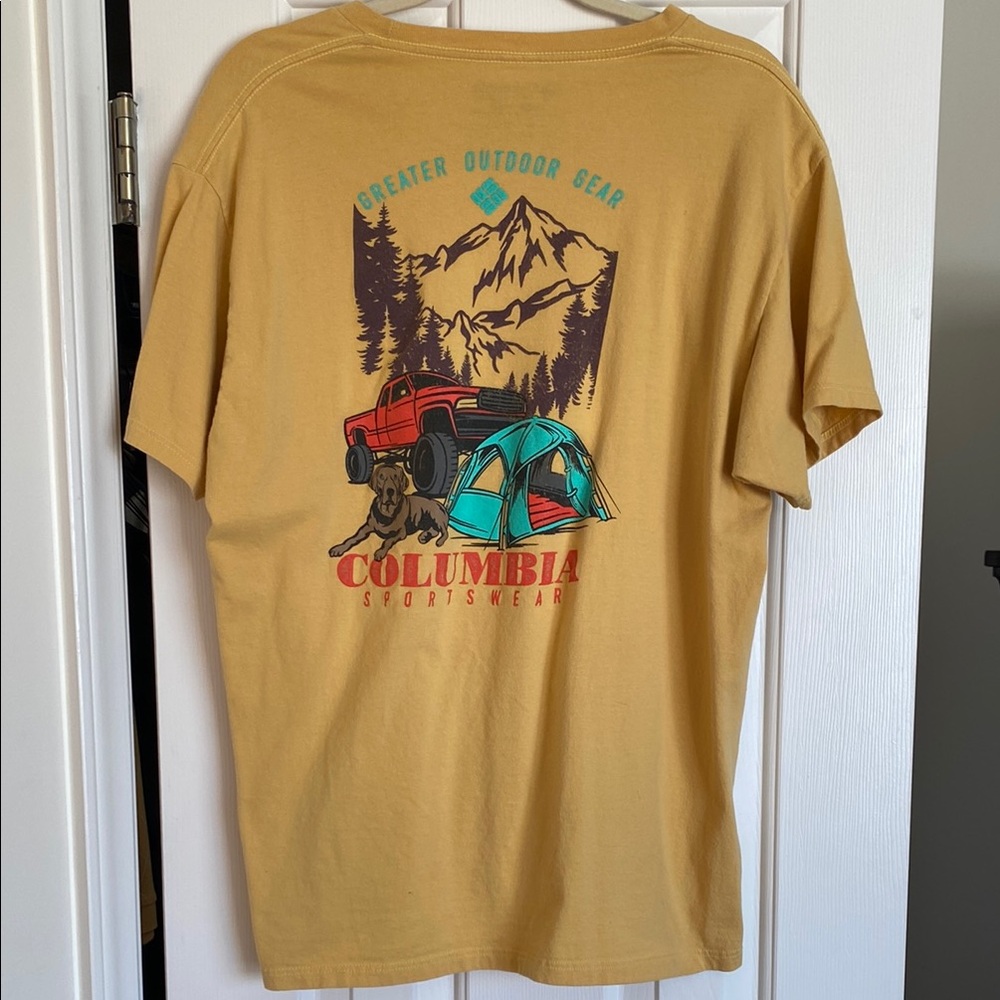 Columbia Yellow Graphic T-Shirt